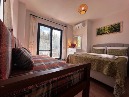 Katil atau katil-katil dalam bilik di Villa Carian Trail evdatca - Datca Kargi Bay, Close to Beach