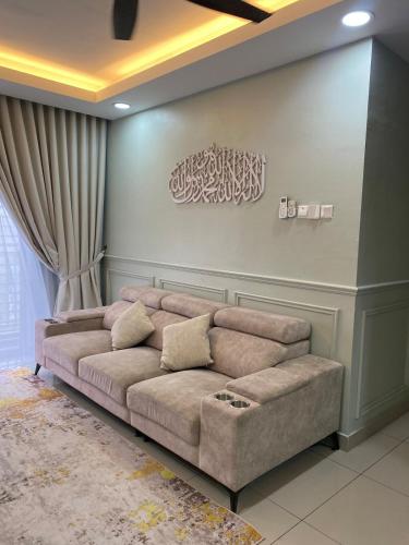 Χώρος καθιστικού στο Apartment 1200sqft Presint 16, Putrajaya