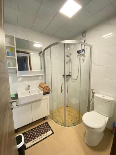 Koupelna v ubytování Skyhouse bsd