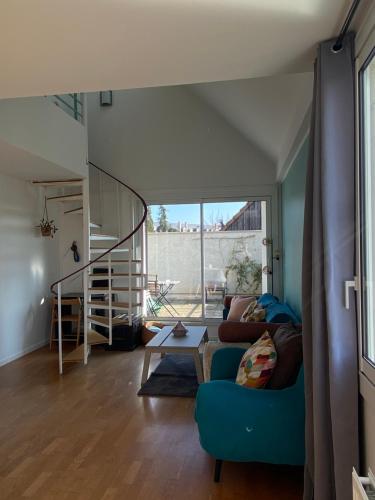 Posezení v ubytování Appartement 4p avec garage privé