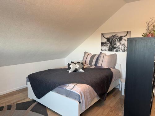 Postel nebo postele na pokoji v ubytování A-B-Apartment