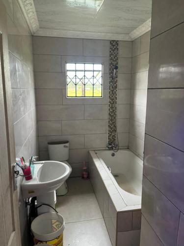 Ένα μπάνιο στο Amapholas Bed and breakfast