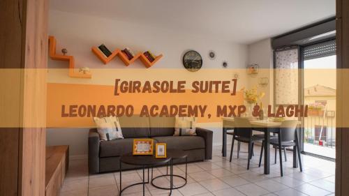 Χώρος καθιστικού στο Girasole Suite Leonardo Academy, MXP & Lakes