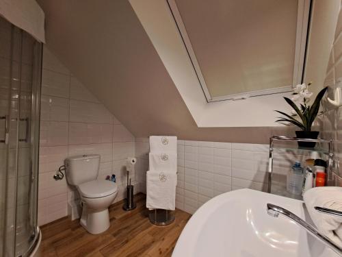 Koupelna v ubytování Apartamenty Avanti-Stare Miasto Zamość