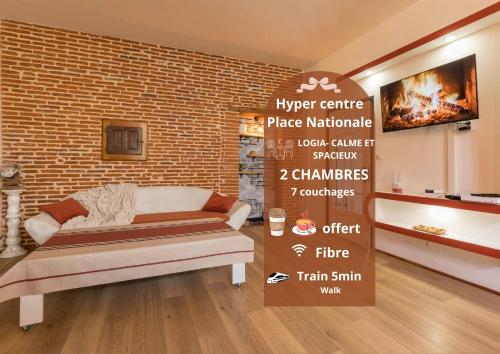 l'atypique au centre des arcades Elégant Spacieux