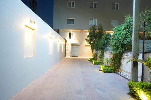 an empty hallway of a building at night at Stamps by Eight Continents, Jodhpur in Jodhpur