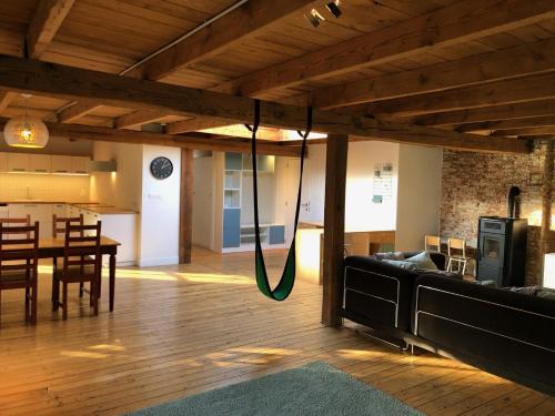 Zona de estar de Cosy house 5 people