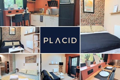 un collage de photos d'un appartement dans l'établissement Le Clos De Marissel - Terrasse et Jardin, à Beauvais