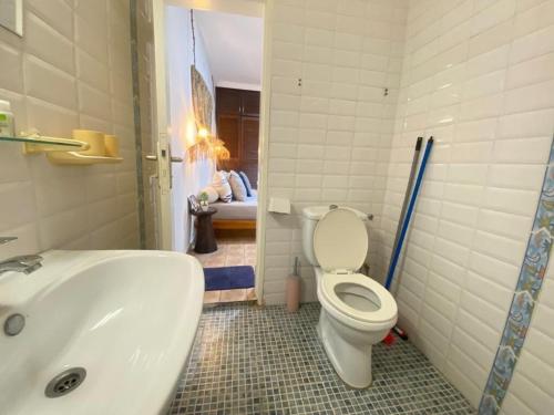 Koupelna v ubytování L oiseau bleu