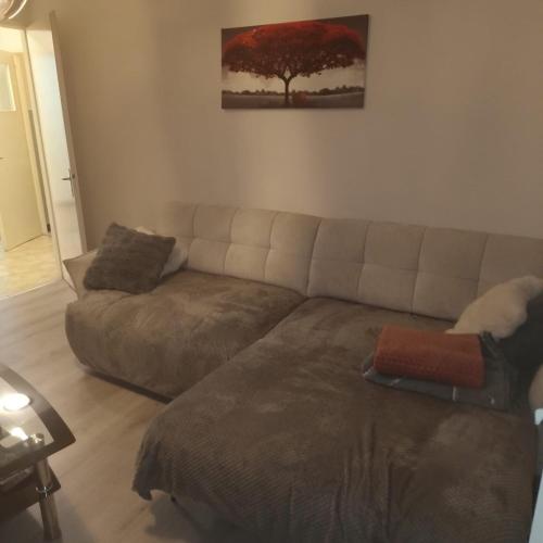 Χώρος καθιστικού στο Schöne Wohnung mit grosse Terasse