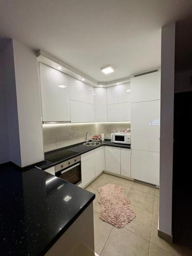 Kuchyň nebo kuchyňský kout v ubytování Apartman Sanja