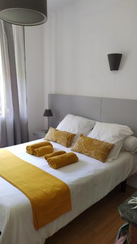 Posteľ alebo postele v izbe v ubytovaní Gîte le Marmare