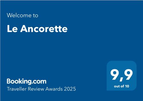 a blue screen with the text welcome to le amoreric receivable review awards at Le Ancorette in Giardini Naxos