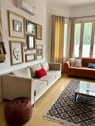 Zona de estar de Nomads Hostel Tunisia
