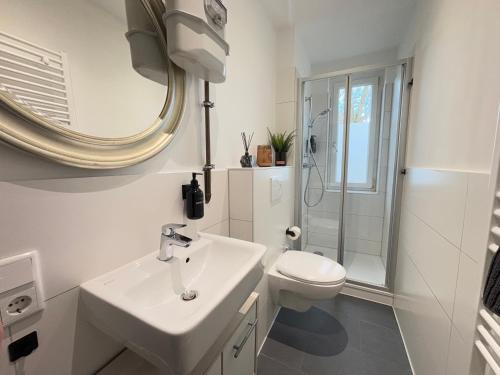 Koupelna v ubytování 3 Zimmer - city -Parkplatz - MalliBase Apartments