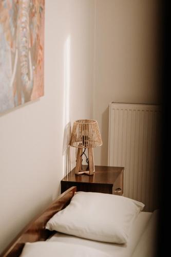 Кровать или кровати в номере O Fotis Studios & Apartments