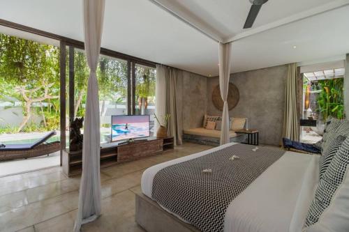 Ένα ή περισσότερα κρεβάτια σε δωμάτιο στο Lavish 5 Bed, Sleeps 10, Butler, Daily Breakfast