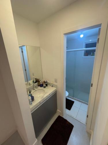 Koupelna v ubytování Aua residencial