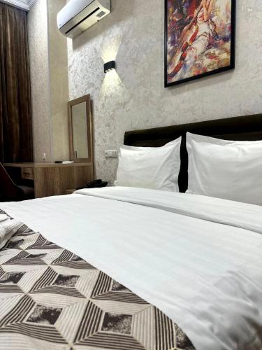Letto o letti in una camera di Hotel 1946