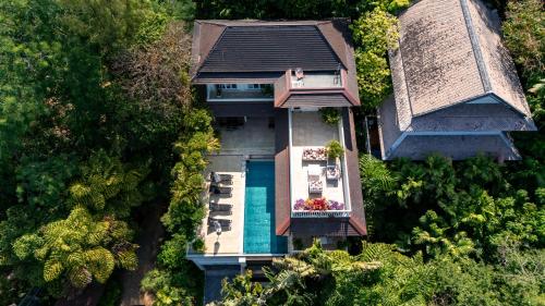 an aerial view of a house with a swimming pool at Katamanda Villa Mila A1 near Kata Beach in Kata Beach