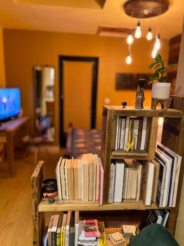 Perpustakaan di rumah percutian