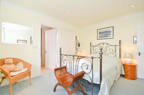 Ένα ή περισσότερα κρεβάτια σε δωμάτιο στο Shanklin Stunning Sea Views