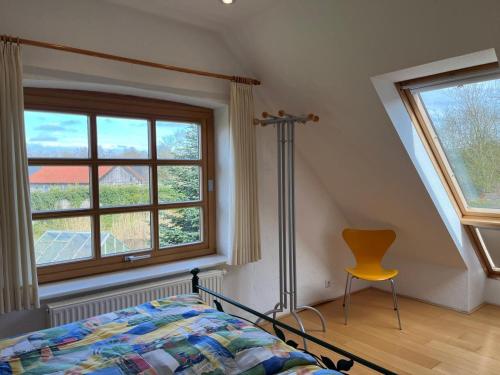 Postel nebo postele na pokoji v ubytování Ferienwohnung Lichtblick