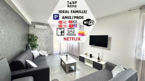 Le Citybreak BeauT4 Moderne Terrasse-Centre-Ville Parking gratuit