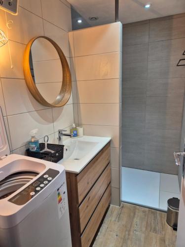Ένα μπάνιο στο Appartement au pied des pistes, Les jouvencelles