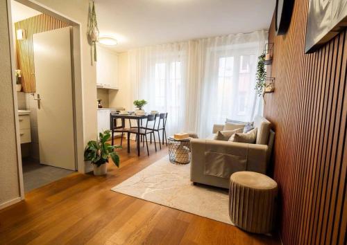 Posezení v ubytování WELCOME APARTMENTS - Luzern Mobile-Check-in