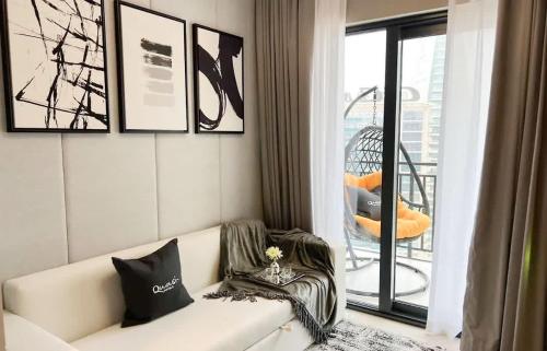 Posezení v ubytování Quasi-Hotels Zada Cozy Lux in Business Bay 1BR