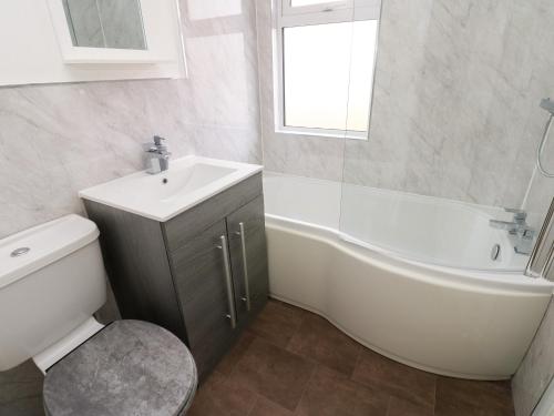 Et badeværelse på Butterfly Lodge