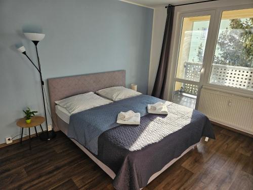 Postel nebo postele na pokoji v ubytování Apartmán Trutnov - Žižkova