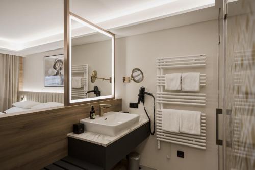 Koupelna v ubytování Hotel Schwarzer Bär