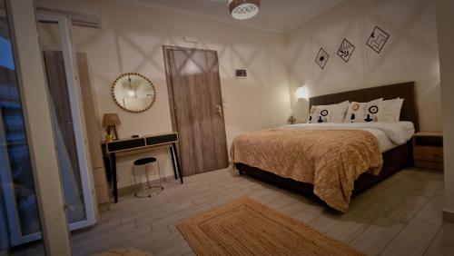 Katil atau katil-katil dalam bilik di Bamboo rooms