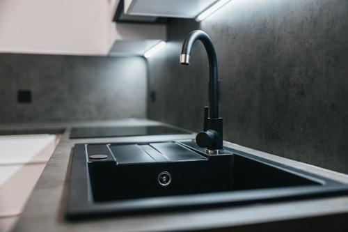 Kuchyň nebo kuchyňský kout v ubytování Apartmány U Doskočilů