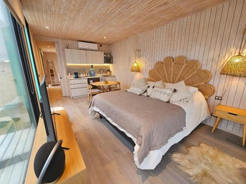 Postel nebo postele na pokoji v ubytování Alojamiento en morrillo