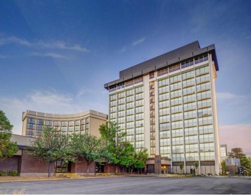 a large office building with a lot of windows at Salt City Loft in Salt Lake City