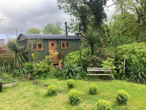 Zahrada ubytování Lovely Shepherds hut near St Ives Cornwall