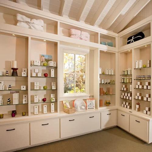 a large room with a lot of shelves and a window at Wintergreen Ridge Retreat - Family Home in Wintergreen