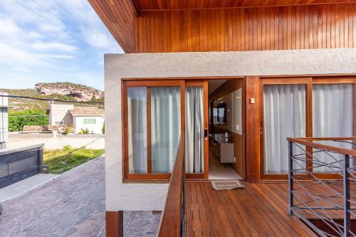 Μπαλκόνι ή βεράντα στο Villa Andorinha - Und 08 - Novo e Aconchegante no Centro de Mucugê