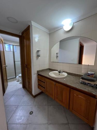 Koupelna v ubytování Rodadero Excelente Apartamento