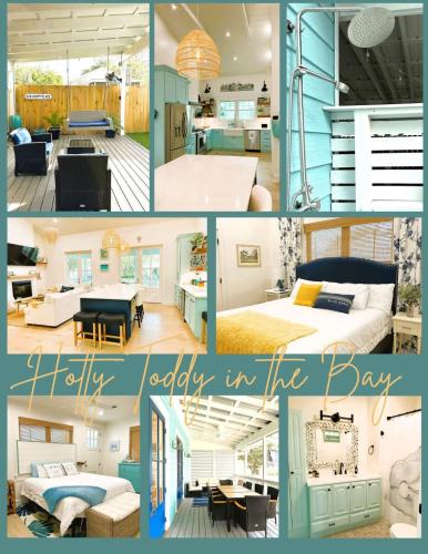 a collage of different pictures of a house at Hotty Toddy in Bay Saint Louis