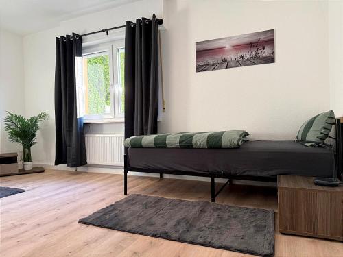 Ruang duduk di Moderne Monteurwohnung neu saniert