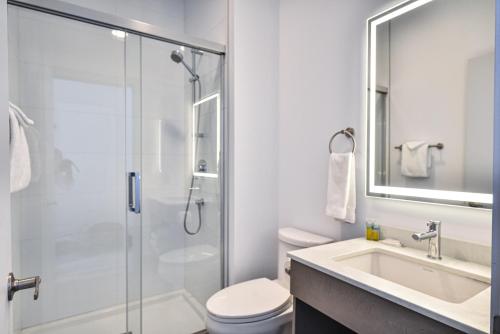 Koupelna v ubytování Repotel Levis