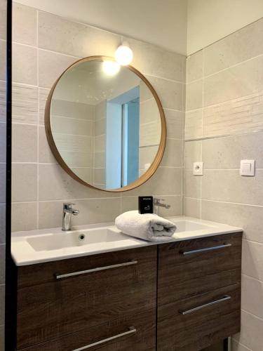 Phòng tắm tại Agréable maison avec vue sur les barthes