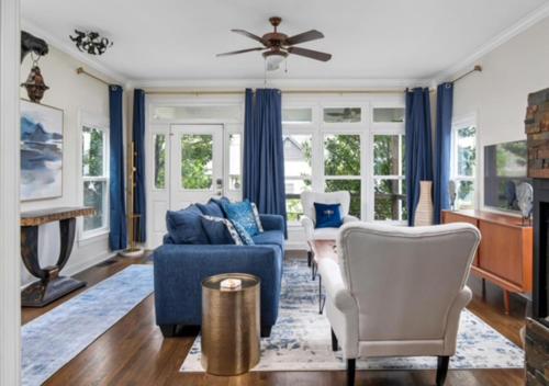Χώρος καθιστικού στο The Magnolia House