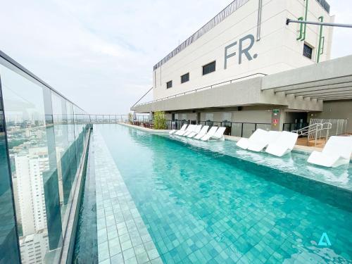 Fotografie z fotogalerie ubytování Piscina no Rooftop, Studio Luxo, 27º Andar v destinaci Goiânia