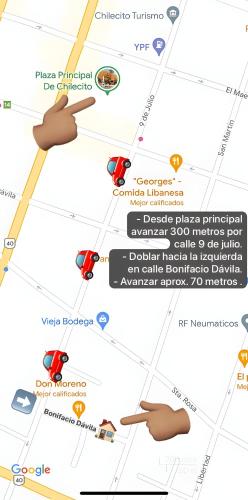 a map of theanoogaanoogaanoogaanoogaanooga dog park at Residencia Céntrica in Chilecito