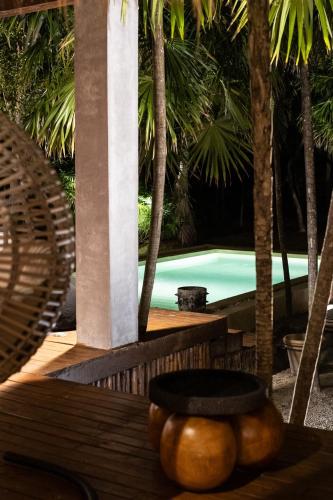 Casa Xik'Nal - Luxury Beach Front Villaの敷地内または近くにあるプール